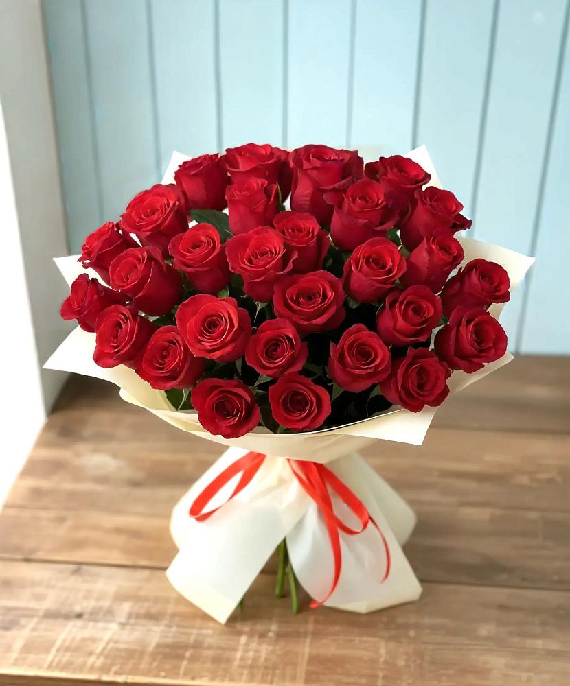 Букет 29 Красных роз в Степном Ставропольский край