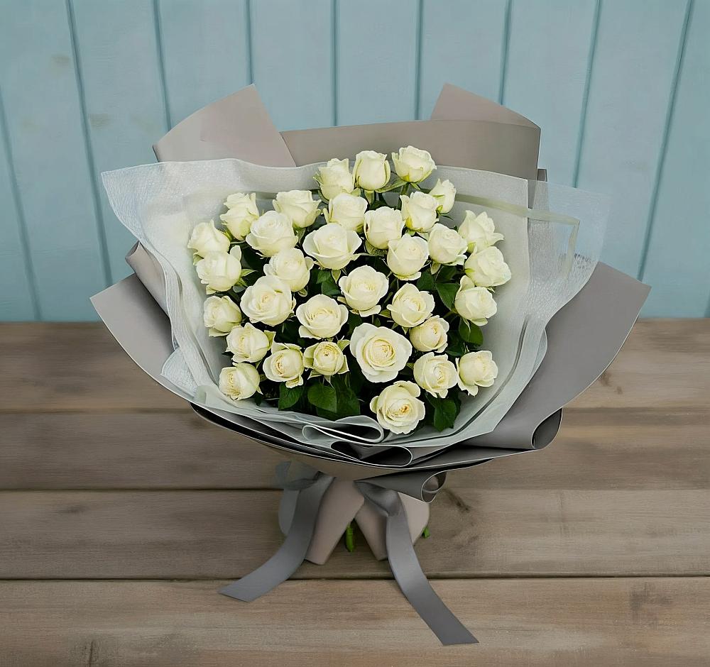 Букет Белоснежная нежность в Степном Ставропольский край