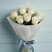 Букет 7 Белых роз Эдлесс Лав #REPLACE_PRED# Степном Ставропольский край