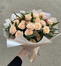 Букет Кремовые розы Латте в Степном Ставропольский край