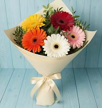 Букет цветов из:  Герберы в Степном Ставропольский край