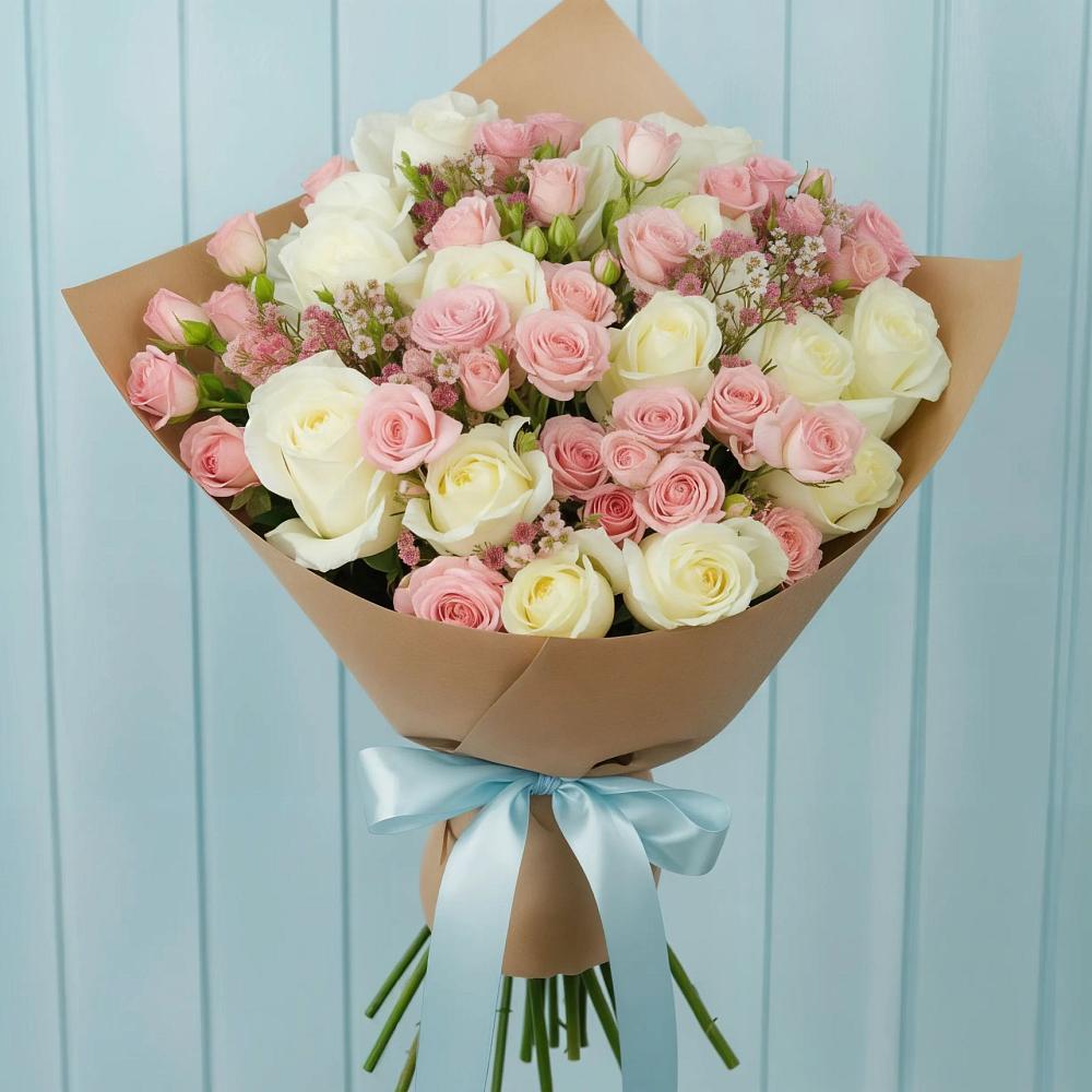 Букет цветов из: Розы в Степном Ставропольский край