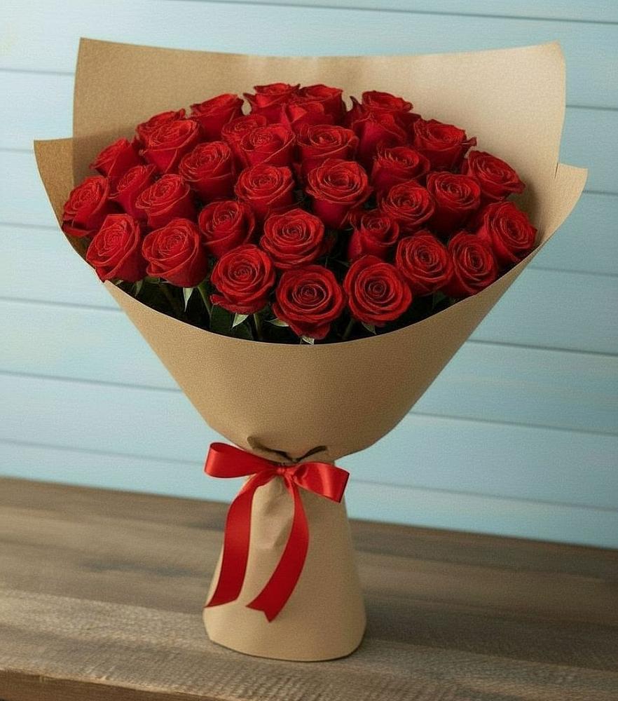 Букет Красные розы Милано в Степном Ставропольский край