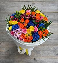 Букет цветов из:  Розы и Хризантемы в Степном Ставропольский край