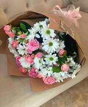Букет цветов из:  Розы и Хризантемы в Степном Ставропольский край