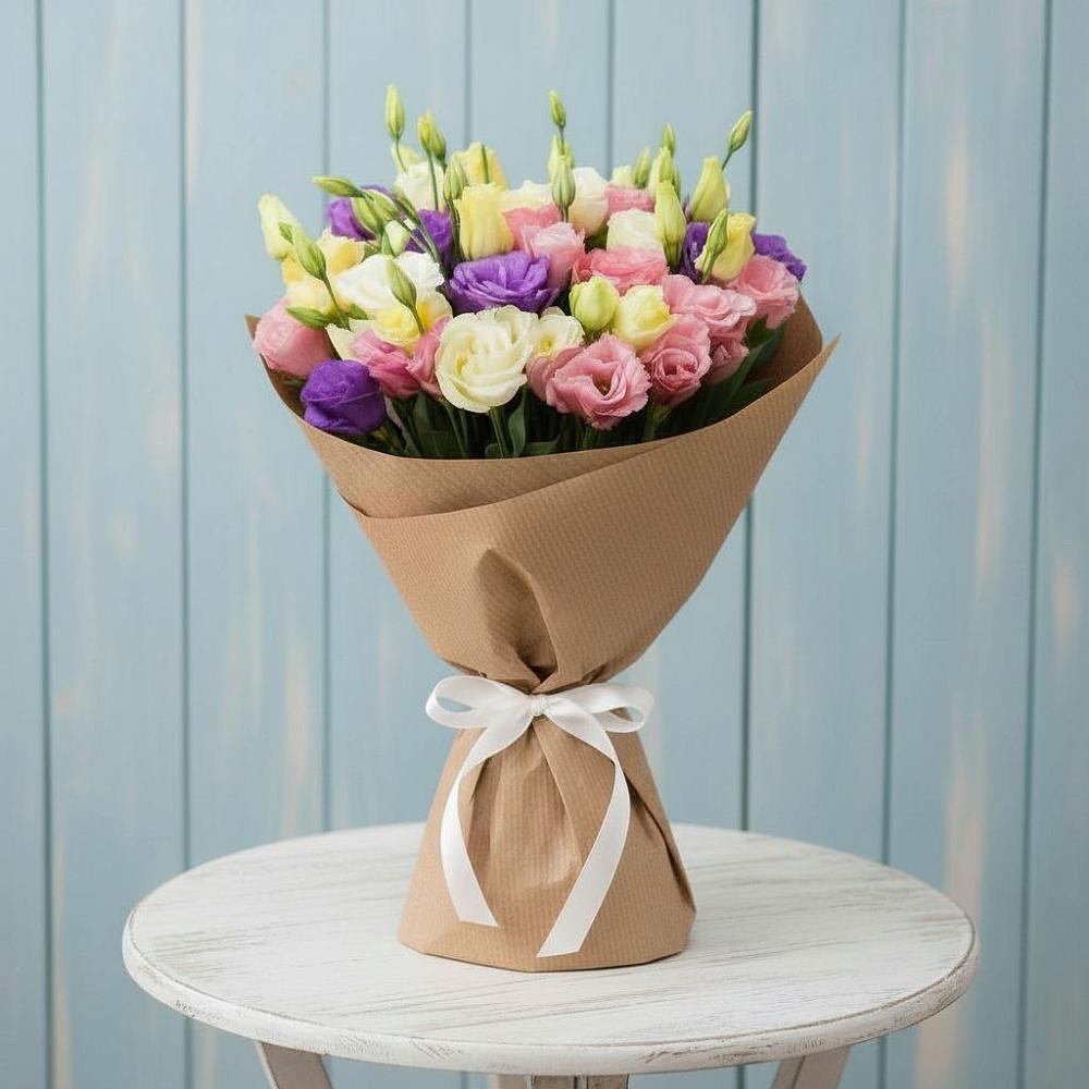 Букет цветов из: Лизиантусы в Степном Ставропольский край