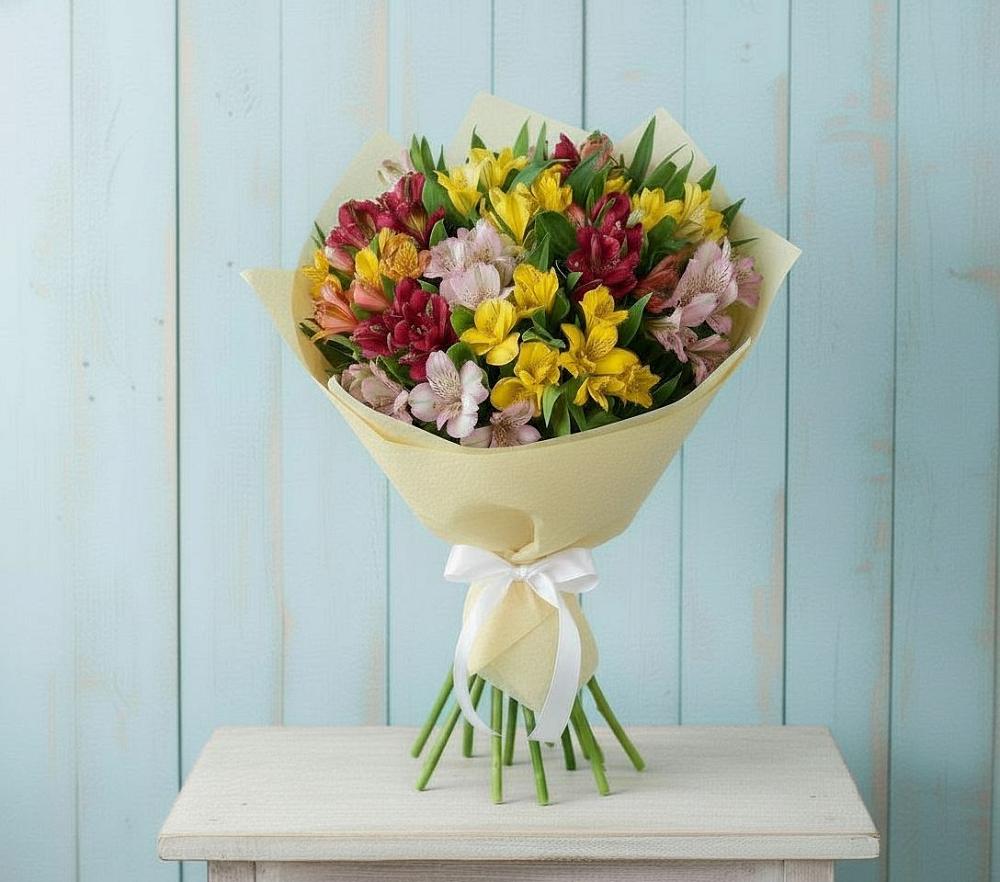 Букет цветов из: Альстромерии в Степном Ставропольский край