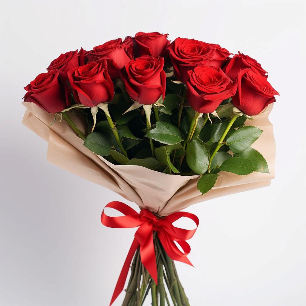 Букет 11 Красных роз Эдлесс Лав в Степном Ставропольский край